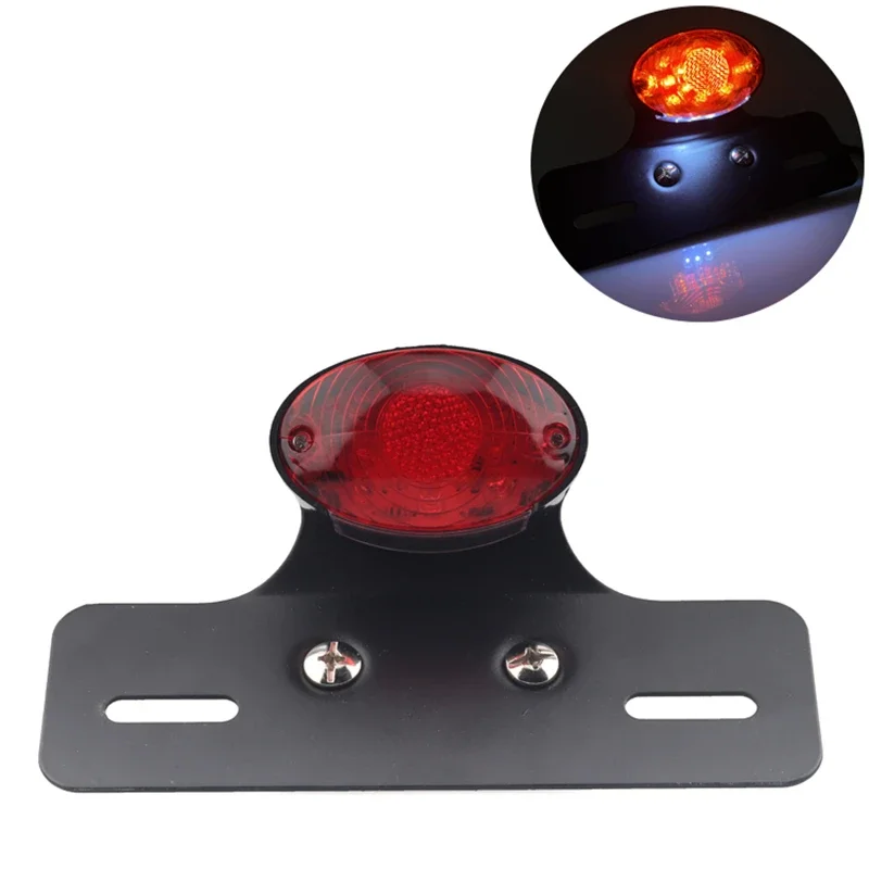 

12V CG125 motorcycle accessories GN125 modified retro motorcycle LED brake lights, license plate taillights