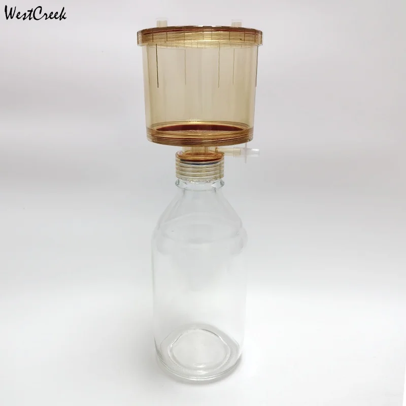 WESTCREEK Autoclavable Bottle Top Filter Replaceable Membrane 0.1um 1m³/h Sterile Filtration PC PES for Lab Fermentation