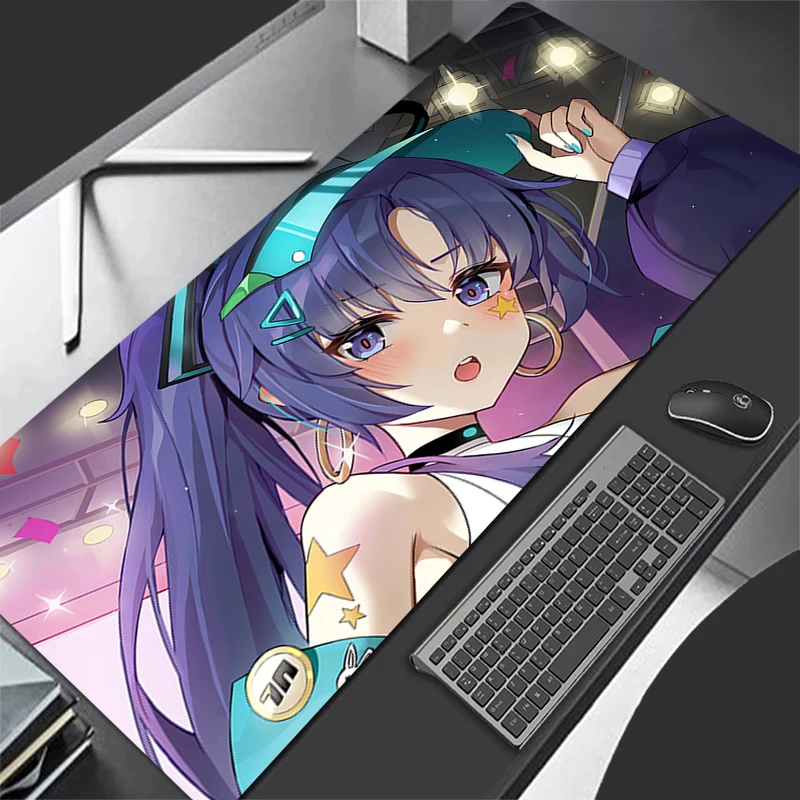 

Mouse Pad Large Blue Archive Yuuka Gamer Keyboard Mat Pads Gaming Desk Protector Laptops Mousepad Deskmat PC Anime game Mousepad
