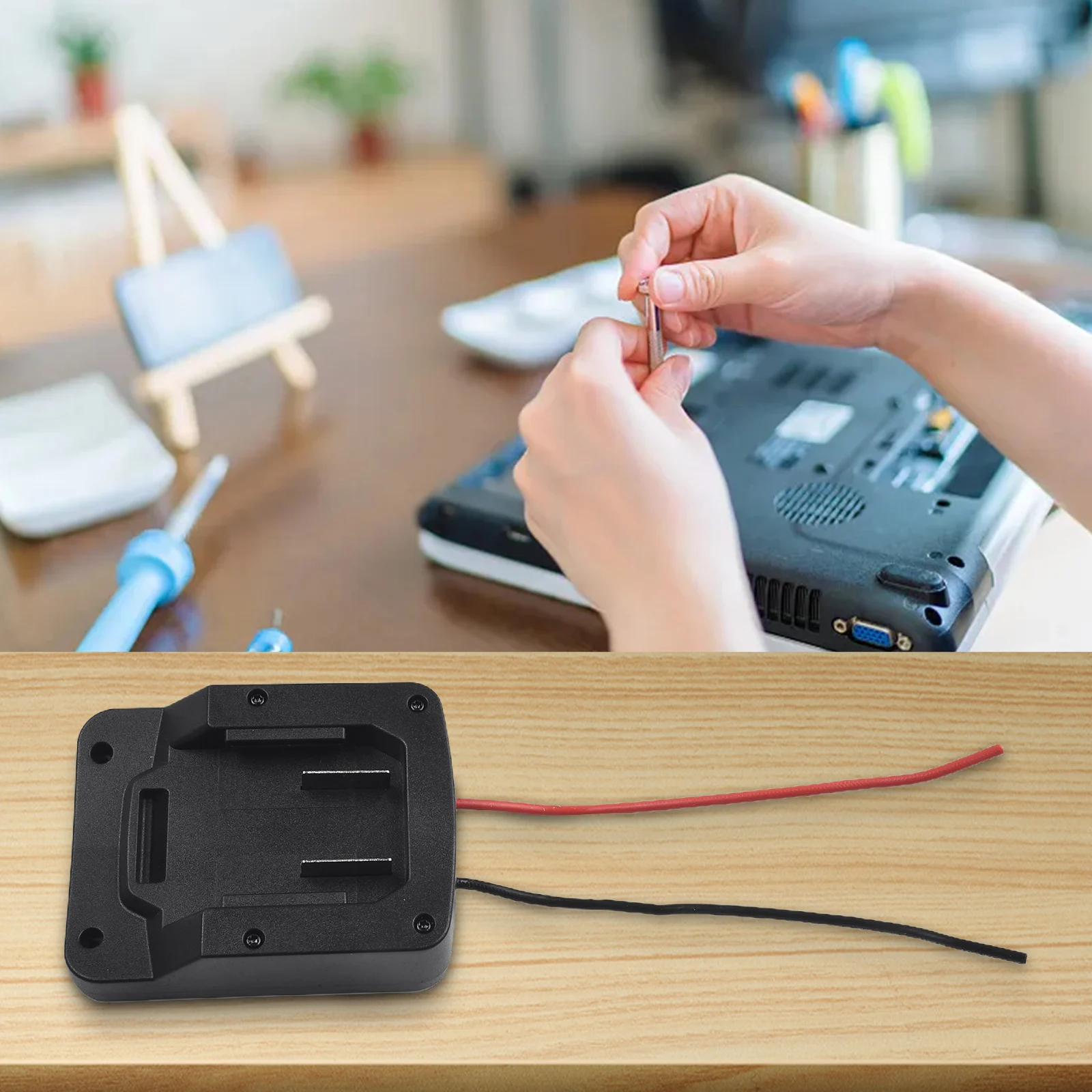 Für Parkside X20V Lithium-Ionen-Batterie-Anschlussadapter, Ausgangsadapter, Paneelmontage-Ersatzwerkzeug zum Schutz von Batterieausrüstung – Detail 10