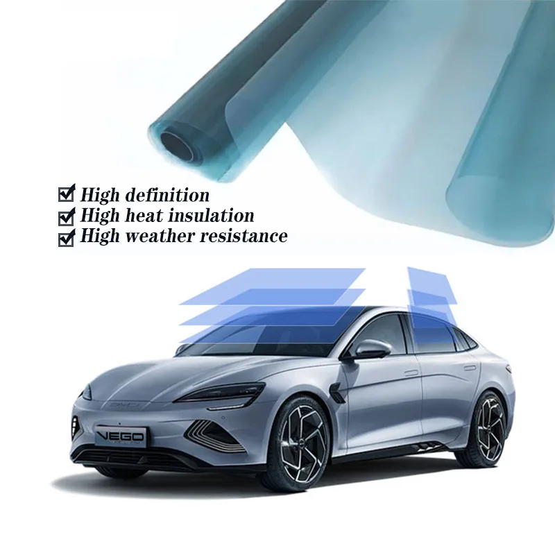 1.52*30 م 99% UVR السيارات نانو السيراميك نافذة الفيلم نانو الكربون تينت للسيارة