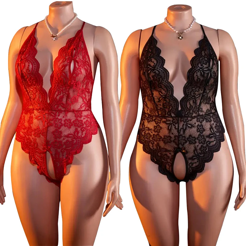 Open The New Popular Style With A Sexy Hollow Out Design Tempting  Alluring Net Exposed Breasts Erotic Lingerie Lace Patterned