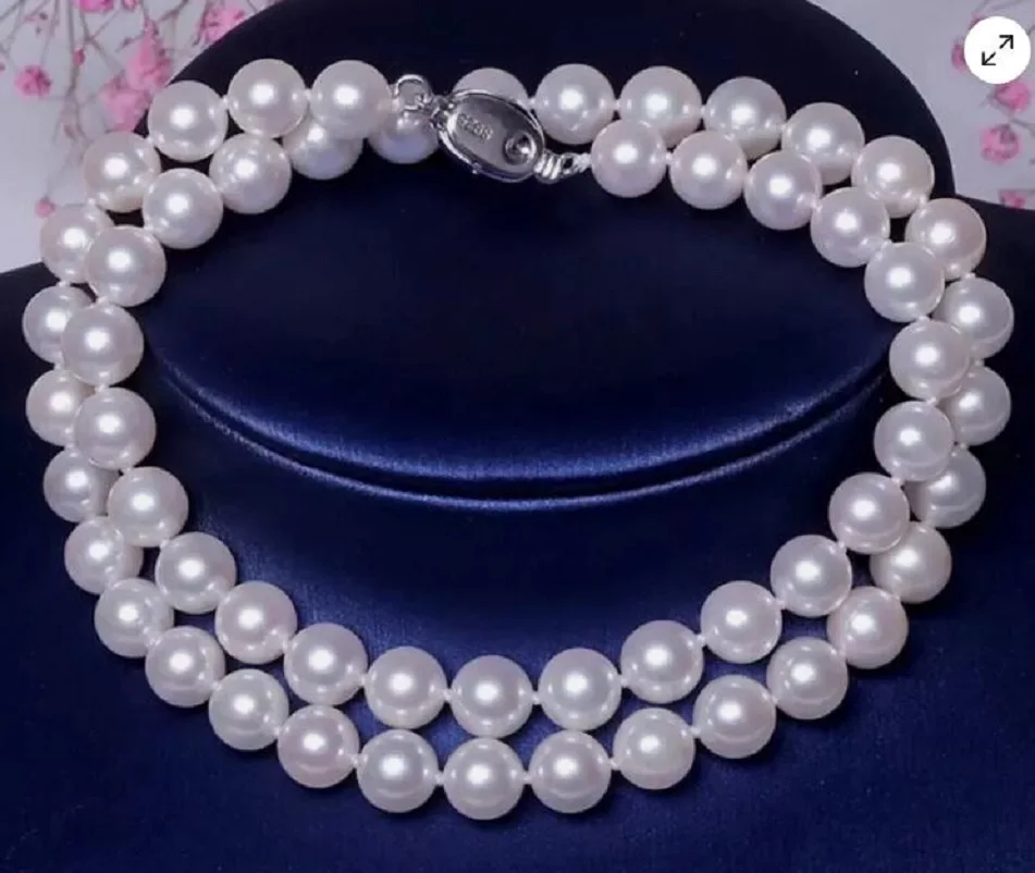 

Customized Jewelry Classic 10-11mm South Sea Round White Pearl Necklace 18/36 inches 925s