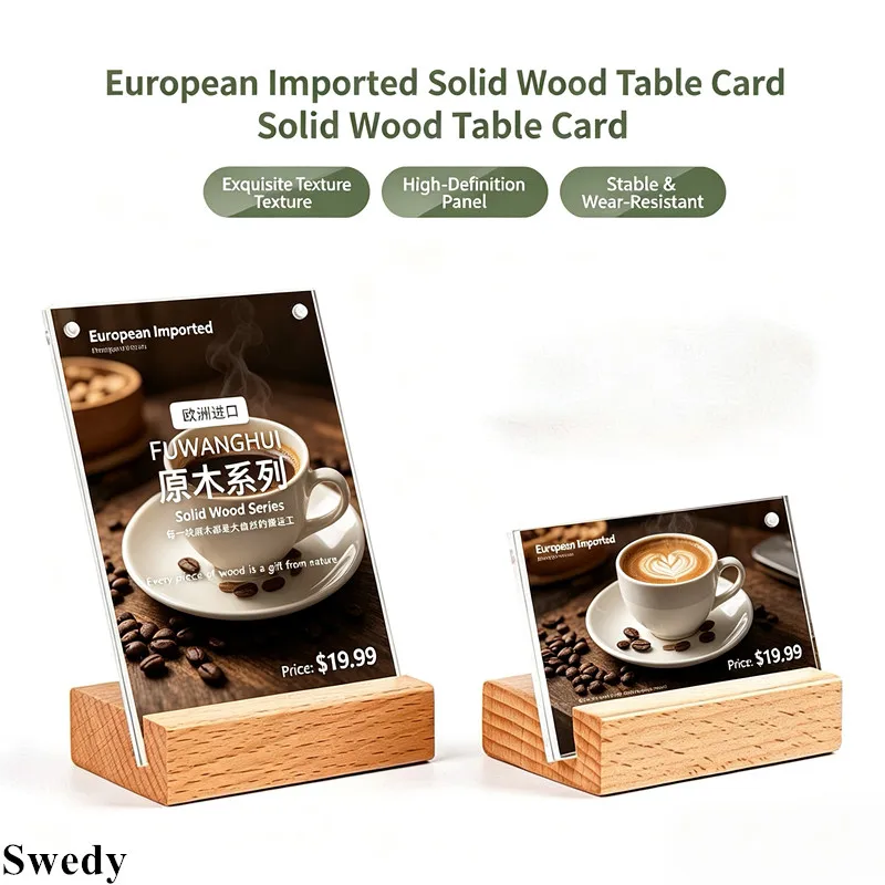 5 Pieces A6 100x150mm Table Restaurant Menu Holder Poster Photo Ad Frame Price Label Tags Acrylic Sign Holder Display Stand