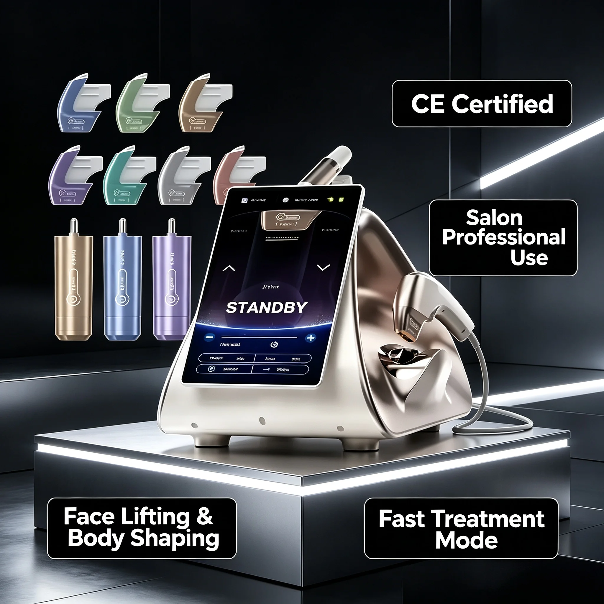 Professional 12D 13.3 Inch Dual Head Lifting Face Lifting Body Lifting Firming Skin Anti-aging Firming Instrument