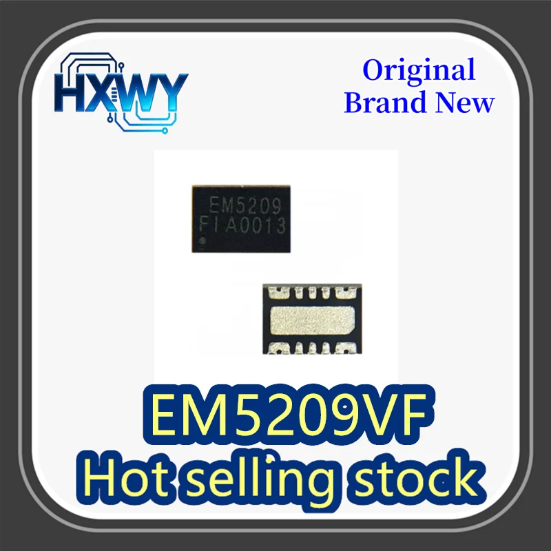 (10/50 pieces) EM5209VF Printed Silk Screen EM5209 EMC QFN Load Switch IC - Brand New Original