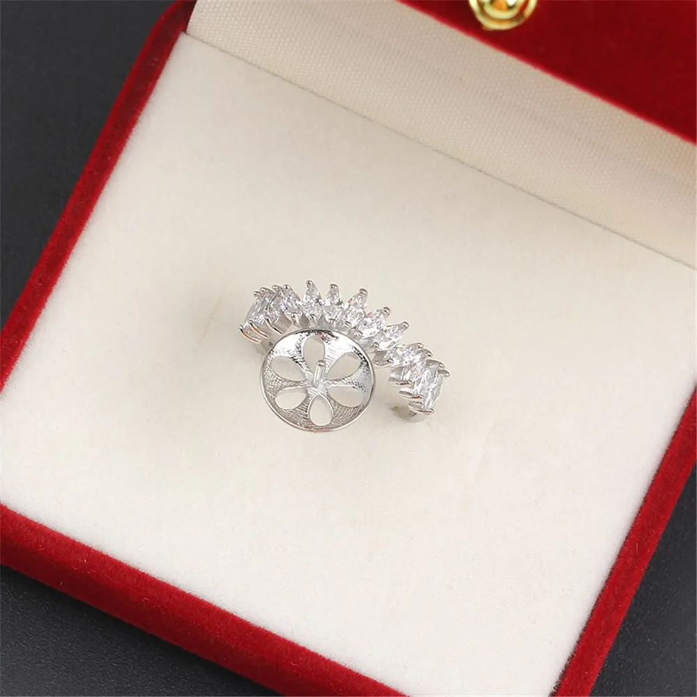 Solid S925 Sterling Silver Pearl Ring Settings Findings & Accessories  for Jewelry Making Bulk Wholesale Craft Supplies No Pearl