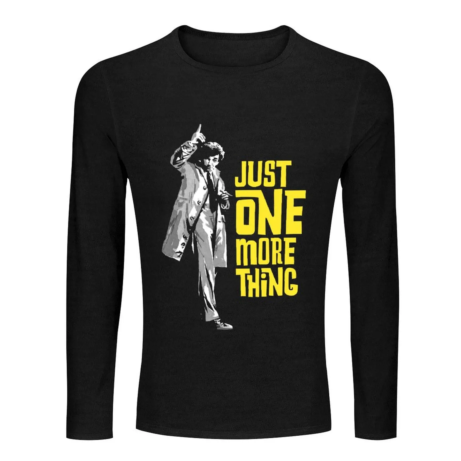 Columbo - Just One More Thing Long T-Shirt man clothes black t shirts t-shirts man custom t shirts design your own men t shirt