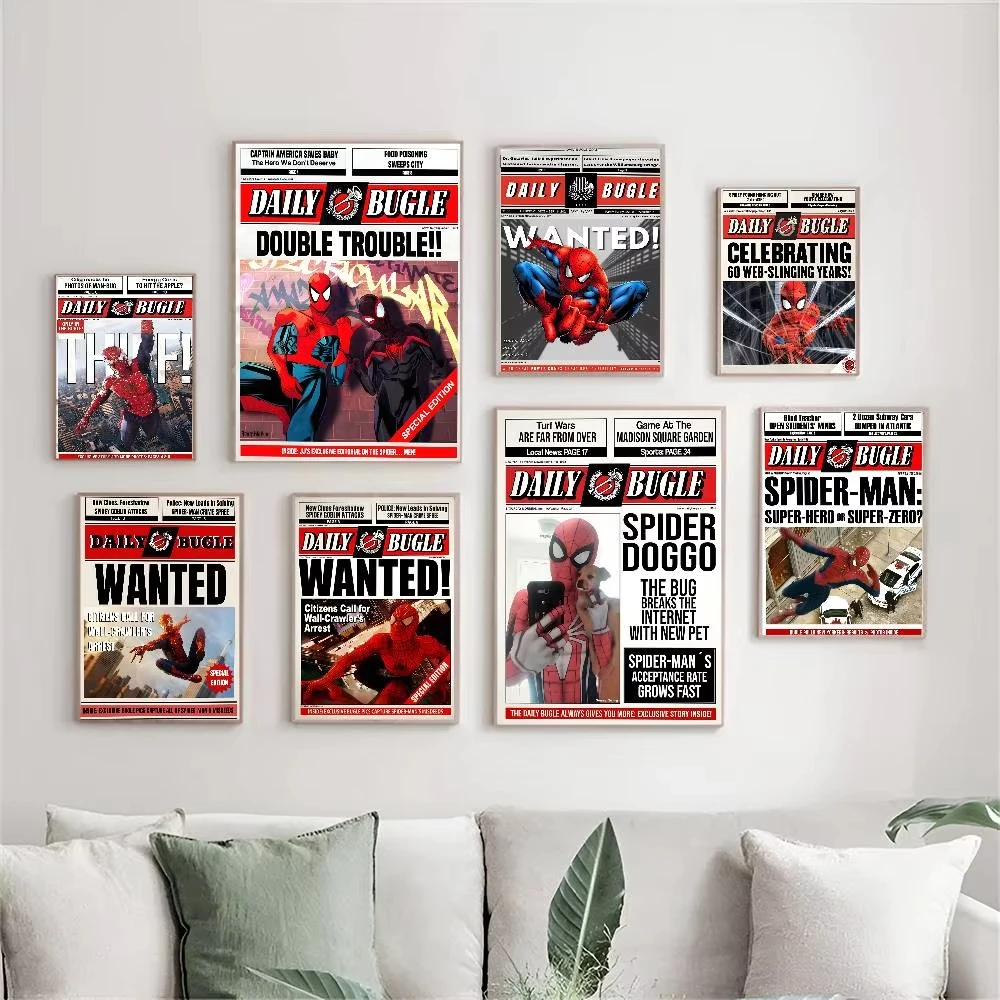 Marvel Movie Superhero Wall Art Posters Spider Man Simple Home Decor Canvas Painting Mural Prints Pictures