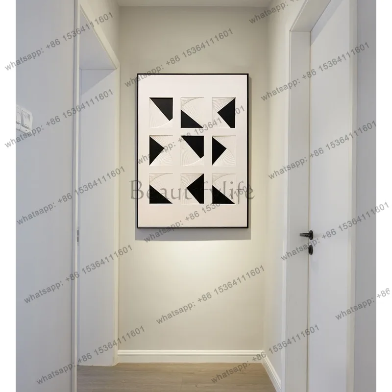 LJY Modern Simple Living Room Decorative Painting Sample Room Physical Installation Painting