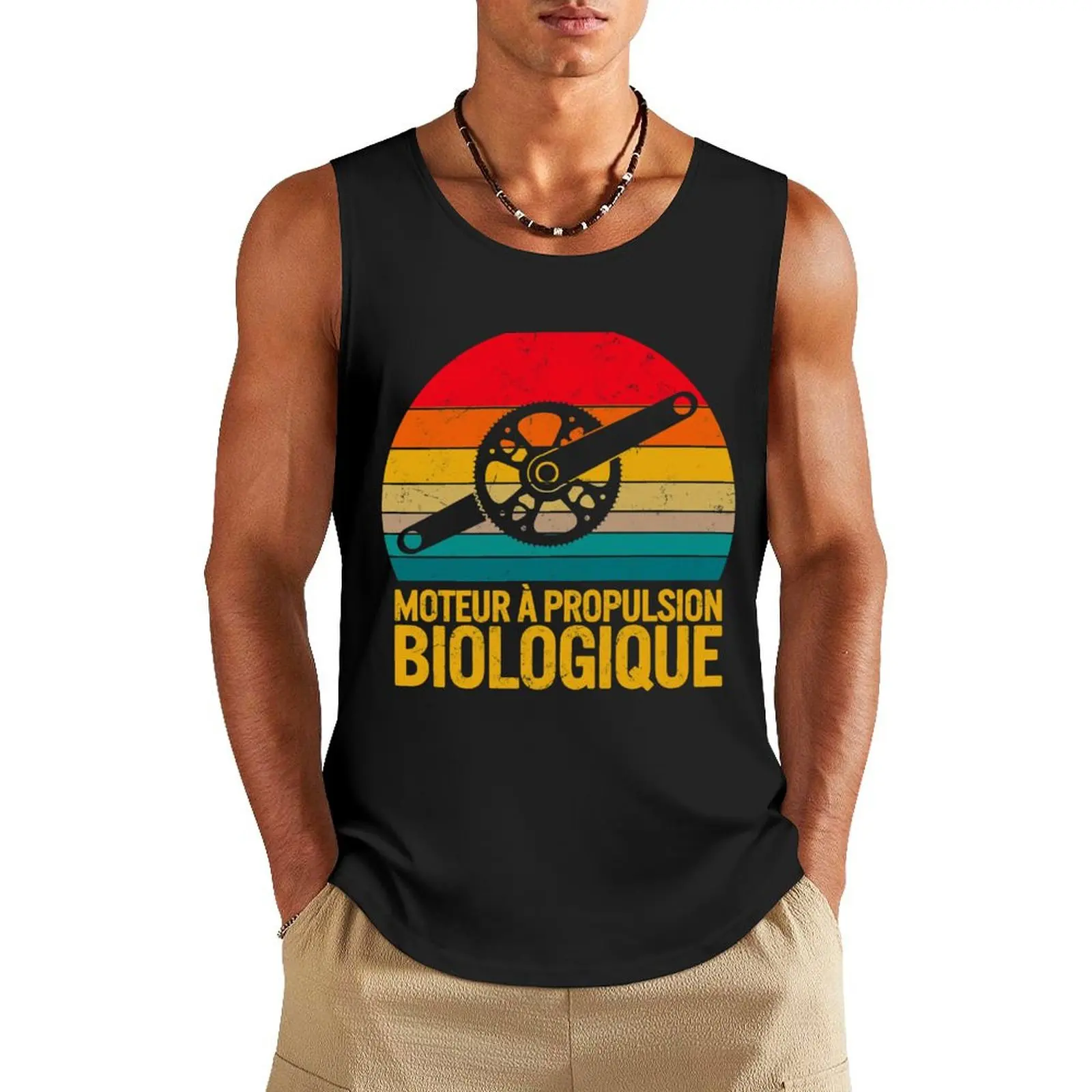 

Moteur à Propulsion Biologique Tee shirt Pour Hommes Cadeau D'anniversaire cycliste vélo drle humour Tshirt Tank Top