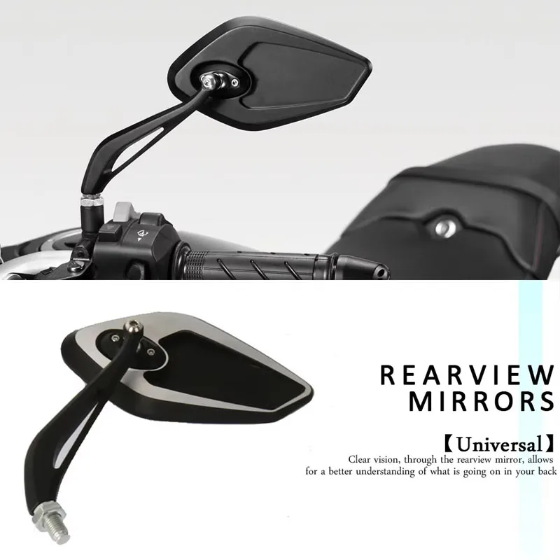 Universal Motorcycle Rearview Mirrors For Honda X-ADV750 CRF1000L CRF1100L CL 500 CB600 CB750 Hornet CMX500 CMX1100 Rebel