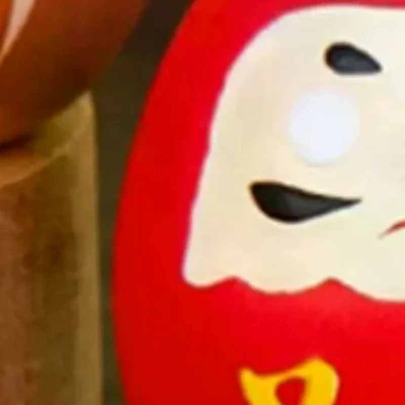 Muñeca Daruma de cerámica japonesa, artesanía inspirada en la riqueza, decoración de prosperidad, amuleto de la suerte, adorno de la fortuna, paisaje, decoración de escritorio para el hogar