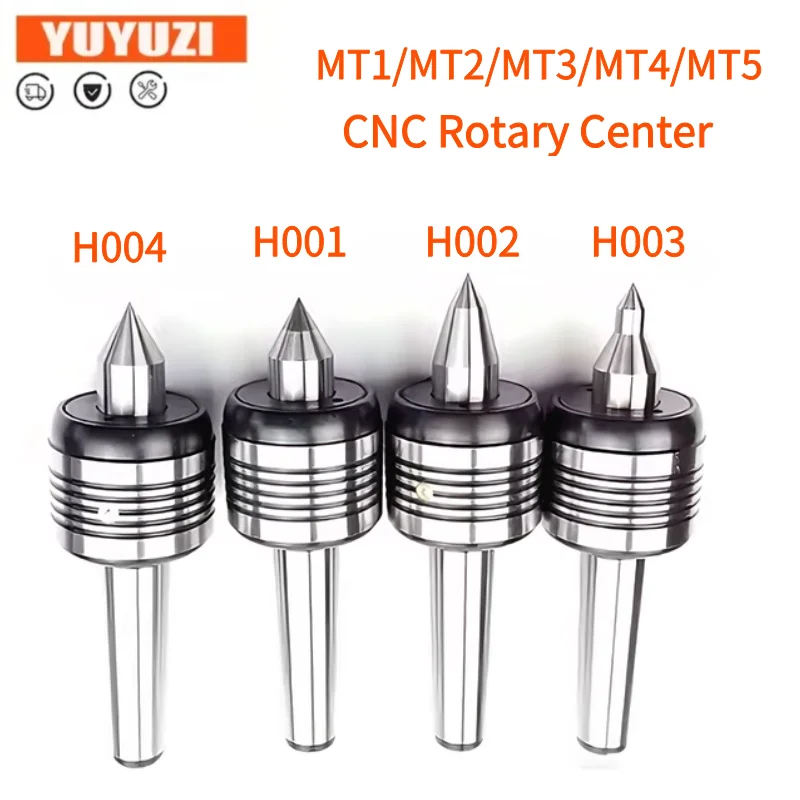 Precision Morse Rotary Movable Top Pin Imported Bearing MT1 MT2 MT3/4/5 Rotary Center H004 H002 H003 Lathe Machine Live Center