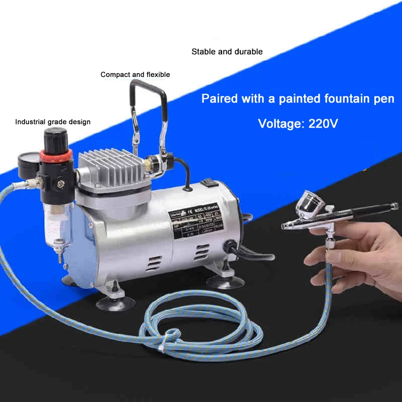 Brushless Inverter Conversion Air Compressor Portable Oil-free Silent Air Pump Wood Spray Paint Air Compression Tank Blast Pump