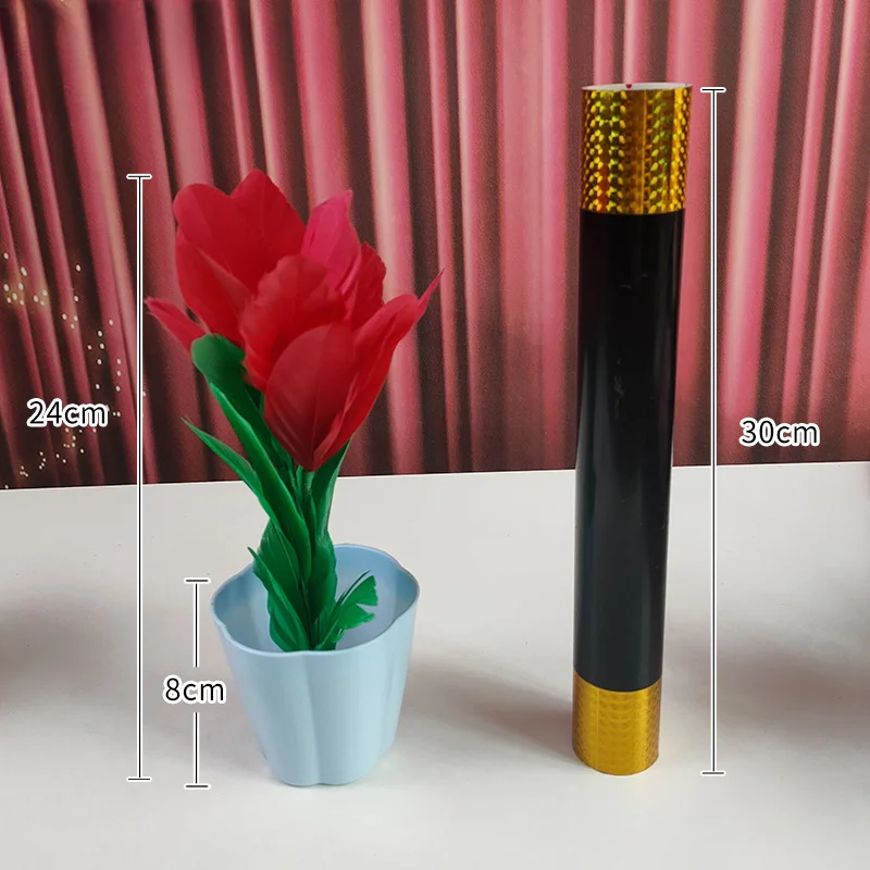 Magic Wand Turns Into Four Flower Cane To Flowers Magic Tricks Stage Wand Magia Mentalism Illusion Gimmick Props Magician Funny