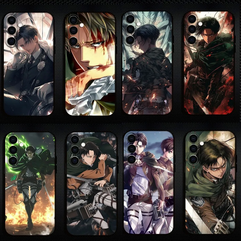 

Attack-Titan Levi Phone Case For Samsung Galaxy A73/A72/A71/A70/A53/A52/A51/Others Soft Black Shell