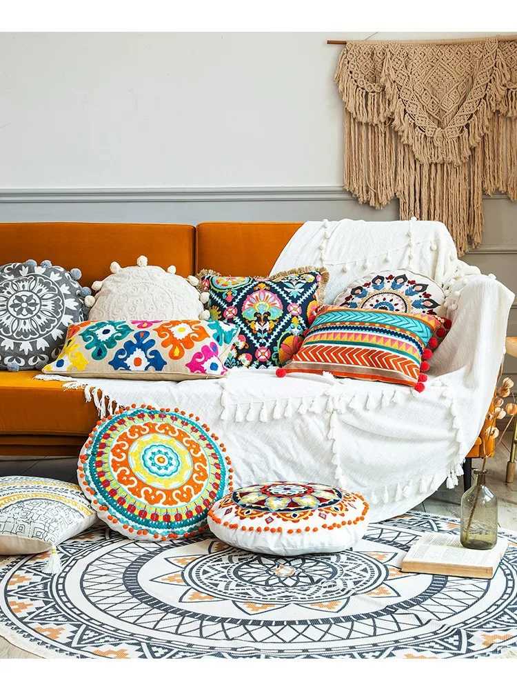 Bohemian Kissenbezug Wohnzimmer Sofa Kissenbezug Mode dekorative Home Decor Baumwolle Kissenbezug Kissen anpassbar – Detail 14
