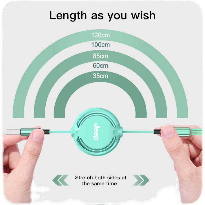 كابل بيانات شحن داخلي للسيارة قابل للتطوير 3 في 1 شاحن هاتف لسيارة جيب رينيجيد كومباس جراند شيروكي رانجلر باتريوت روبيكون #5