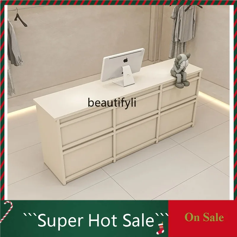 A076 Clothing Store Cashier Barber Shop Beauty Salon Bar Counter Simple Modern Shop Front Desk Reception Counter