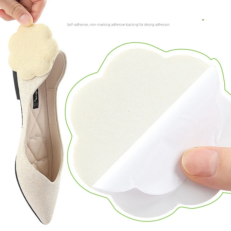 وسادة أمامية للقدم على شكل زهر البرقوق مبطنة بكعب عالٍ نعل مخفض بشكل كبير ولا يتعب بطانة قدم مضادة للانزلاق #5