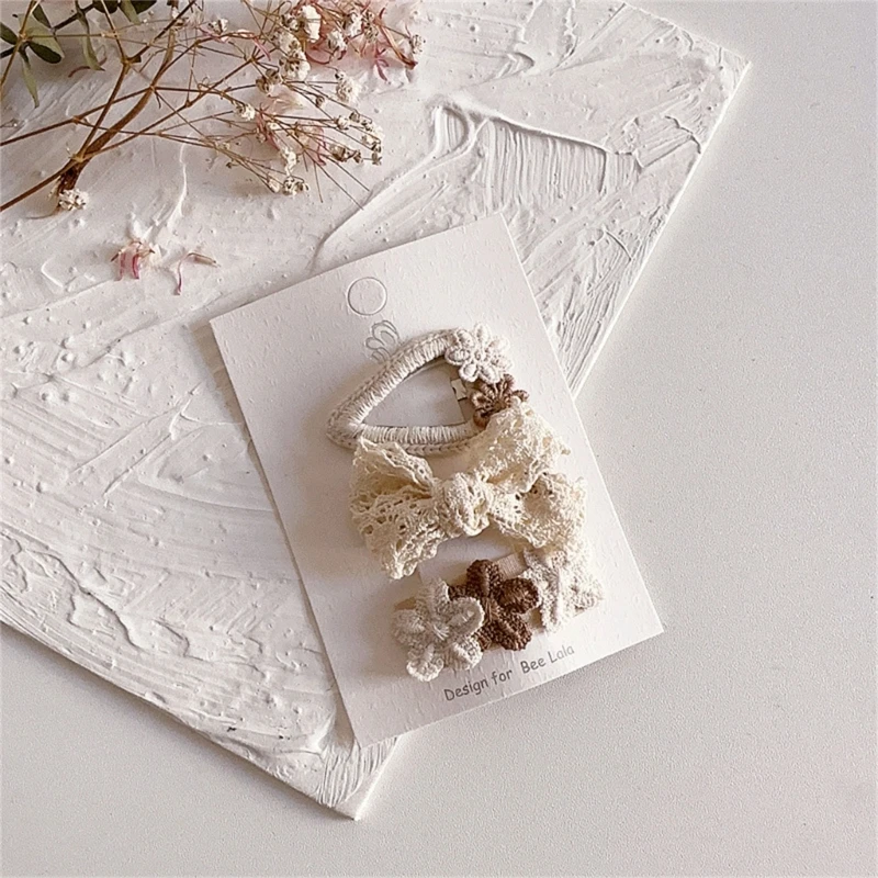 Kids Fabric Cloth Hairpin Flower Hair Barrettes Baby Girls Hair Adorments image 4