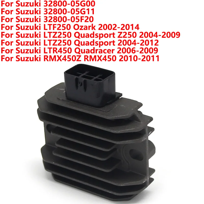 Rectificador regulador de voltaje para Suzuki RMX450 RMX450Z LTF250 LT-F250 Ozark LTR450 LTZ400 32800-05G00 32800-05G11 32800-05G10-RX0