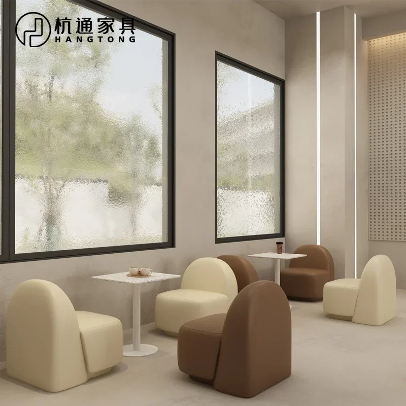 

Milk Tea Shop Leisure Club Sales Reception Negotiation Occasional Table and Chair Combination