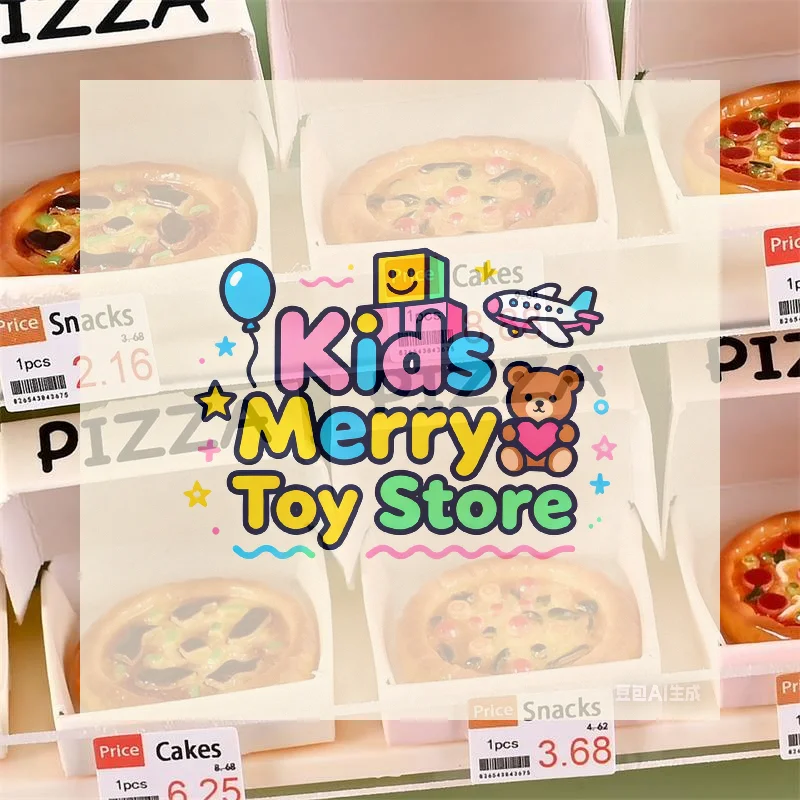 10 قطعة دمية لطيفة مصغرة مقلد المطبخ الغذاء لعبة البيتزا نموذج ديكور المنزل طفل اللعب لعبة المشهد الصغير الحلي الهدايا #3