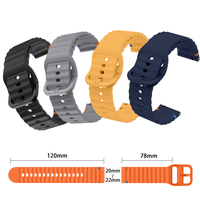 20mm Band for Tic Watch GTH/Haylou RS4 Plus LS11/Xiaomi/COLOR 2 Soft 22mm Strap for Haylou Watch R8/TicWatch Pro3/Noise ColorFit