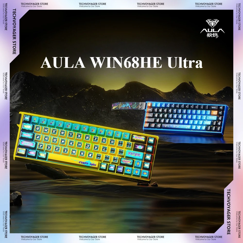 

AULA WIN68HE Ultra Magnetic Switch Mechanical Keyboards 8K RGB Aluminium Alloy Custom Wired Gaming Keyboard PC E-Sports Gifts