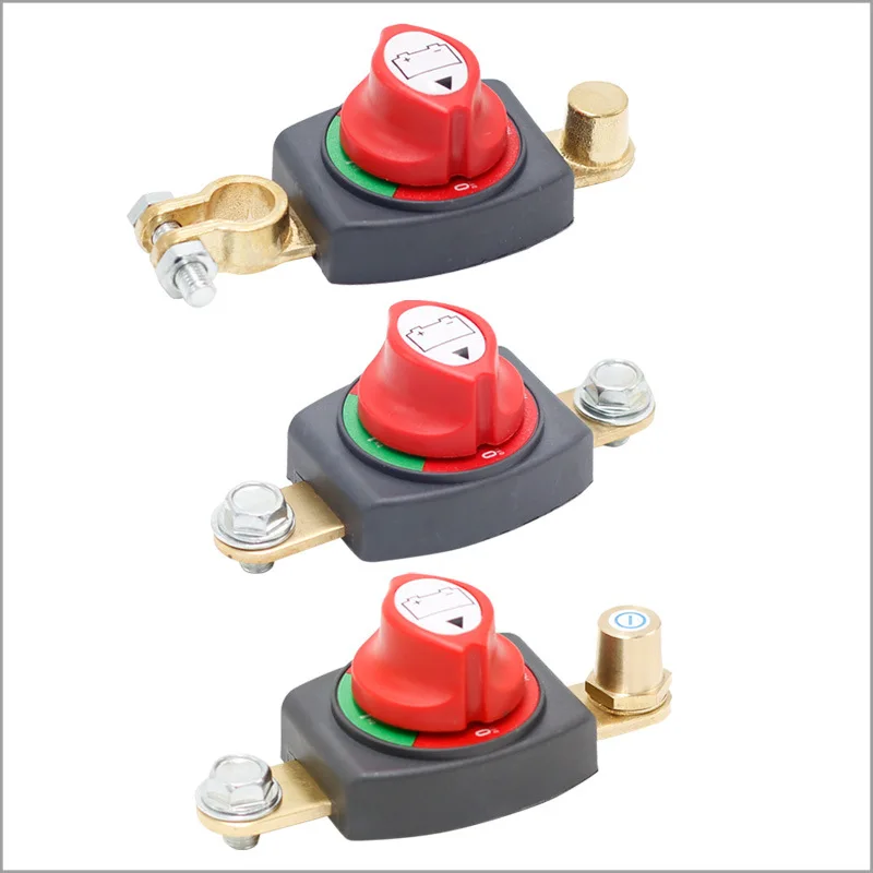 12V-48V Brass Battery Terminal Disconnect Switch High Current Power Switch for Auto Modification