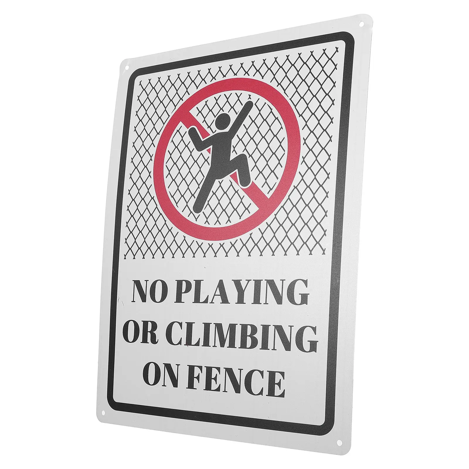 Garden Metal Do Not Climb Fence Warning Sign Outdoor Weatherproof Yard Security Safety Notice Do Not Climb on Fence