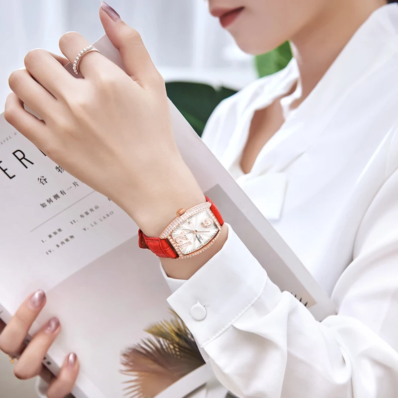 CARNIVAL Brand Fashion Mechanical Watch for Women Ladies Luxury Waterproof Business Automatic Wristwatch Dress Clock Reloj Mujer