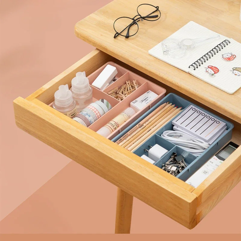 Multi-Layer Stackable Drawer Organizer for Makeup, Jewelry & Stationery - Transparent Desktop Storage Case with Dustproof Design