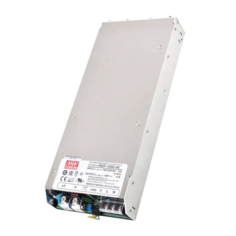 Mean Well Original RSP-1000 1000W Switching Power Supply 24V 21A Single Output 12V/48V, 60A Current 500W Power Supply Wholesale