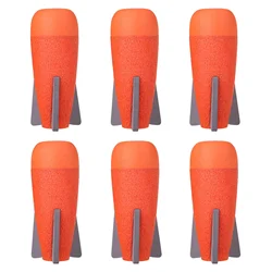 3pcs / 6Pcs EVA Hollow Foam Dart Missile for Nerf Grenade Blaster Drop Shipping - Orange Head + Grey Sponge