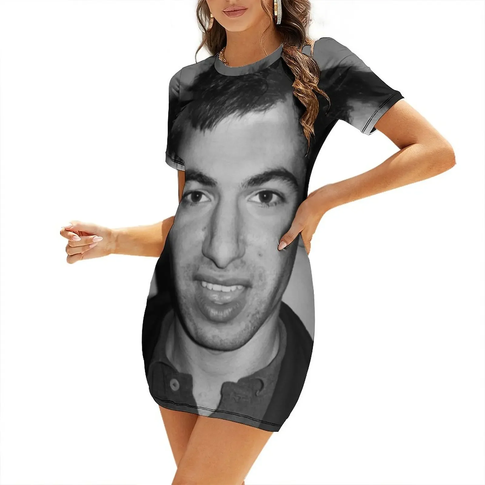 

Nathan Fielder. Short-Sleeved Dress dresses for woman 2026 summer clothes for women