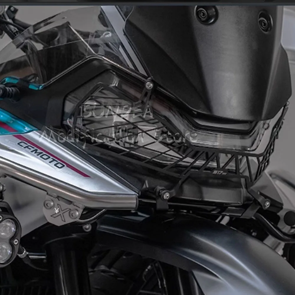 For CF 800MT-X 800MTX 1000MTX Motorcycle Front Fairing Headlight Head Light Lamp Net Protection Grille Guard Cover