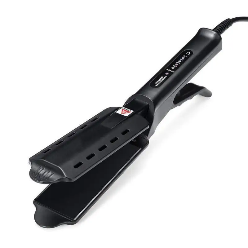 Electronic Hair Straightener with Black Plate for Perfectly Straight Hair