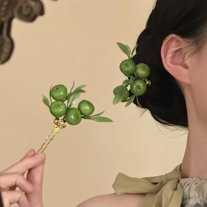 Blumen-Quasten-Haarspange im chinesischen Hanfu-Stil mit Kristallperlen-Quaste für Frauen – Detail 6