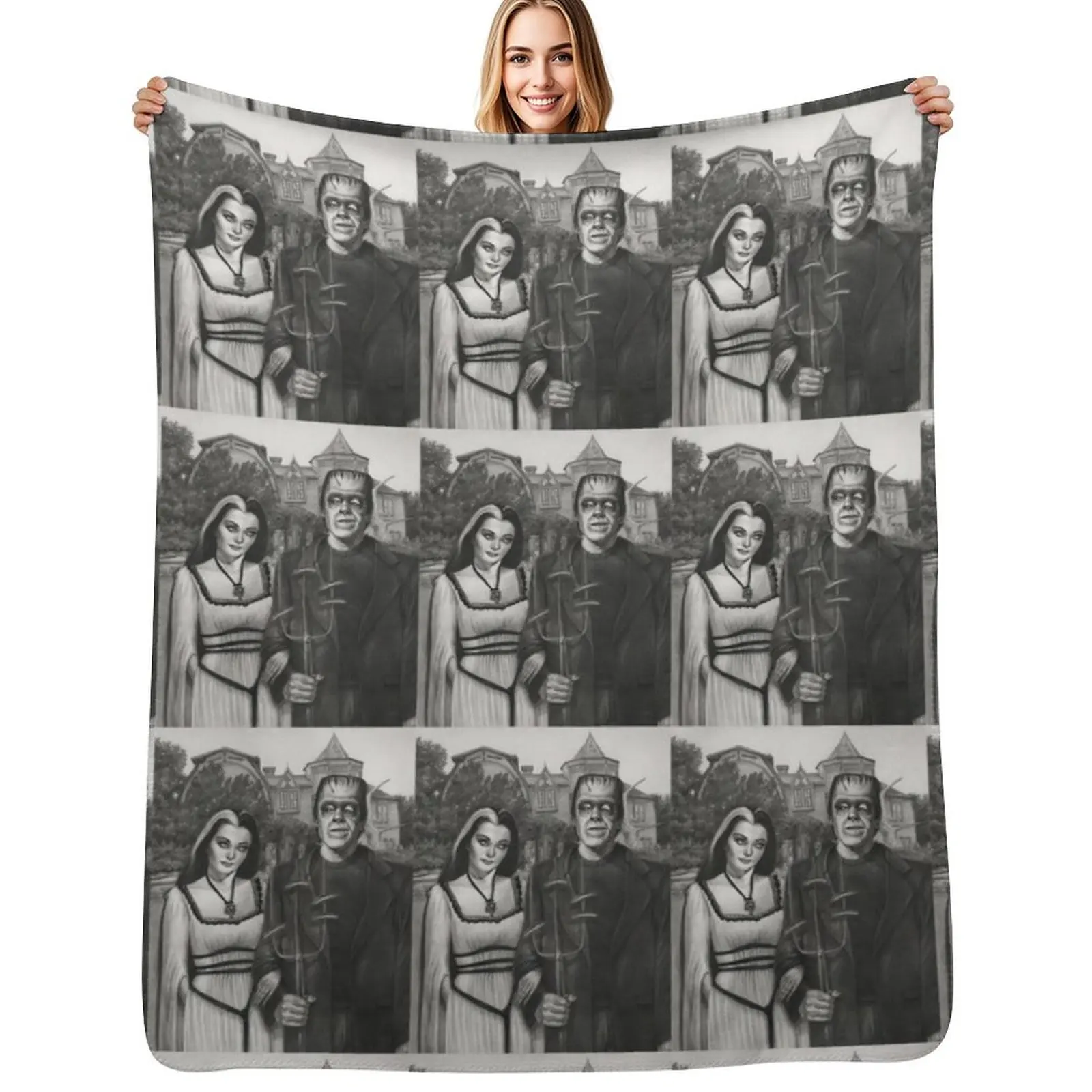 Meet the Munsters Throw Blanket Beach Decorative Beds Sofas Decorative Throw Bed Fashionable Thermals For Travel Blankets