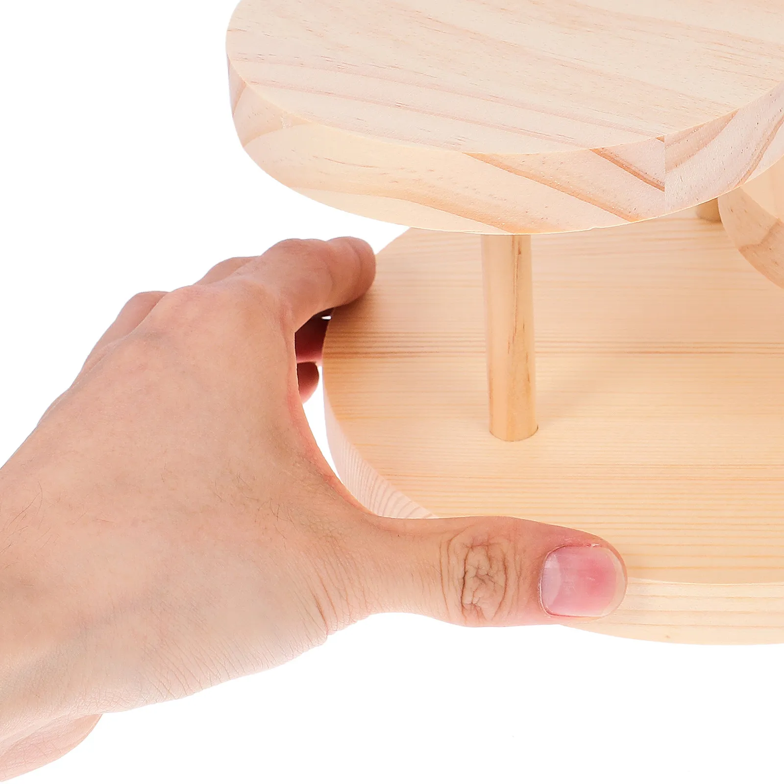 

Wooden 3-Layer Display Stand Jewelry Organizer Retail Display Rack Bracelet Earring Holder Shelf Wood Stand Wooden Shelf Stand,