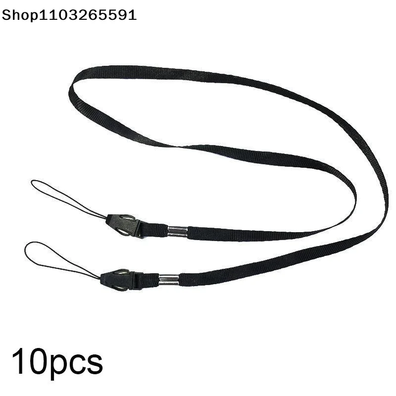10Pcs For Fans Prevents Loss 80cm Wide Flat Detachable Neck Strap Machine Camera With Detachable Anti-loss Lanyard