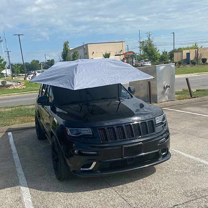 Outdoor Heavy Duty Hot Sell Anti Sunlight Ev Car Cover Umbrella
