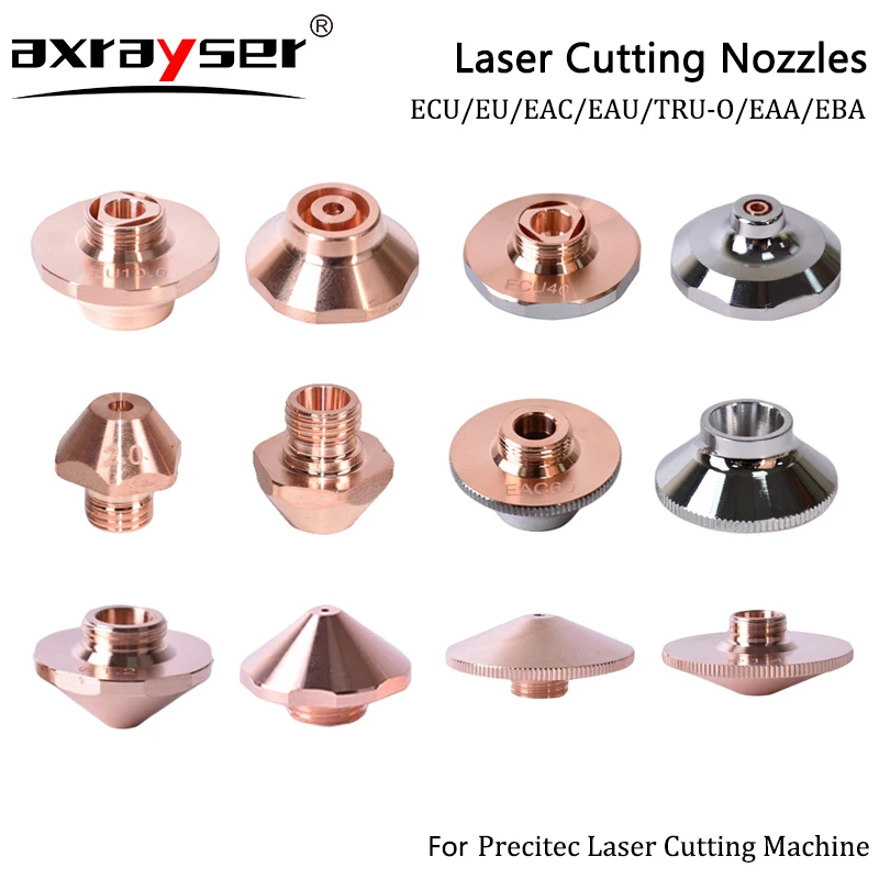 EAC EAU EBM ECU EU EAA Fiber Laser Cutting Nozzle For Precietc Laser Head Fiber Metal Cutting Machine Parts Double Single