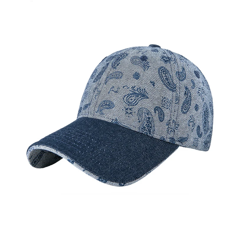 

Baseball Cap Denim Men Women Fit Hat Adjustable Sun Protection Accessory For Golf Holiday Running Sports Outdoor