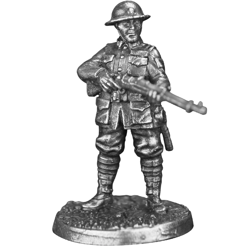 Modelo de soldado militar de metal, figuras de ação, modelo de desktop, acessórios de ornamento interior de carro, peças de jogo de tabuleiro, estatueta em miniatura