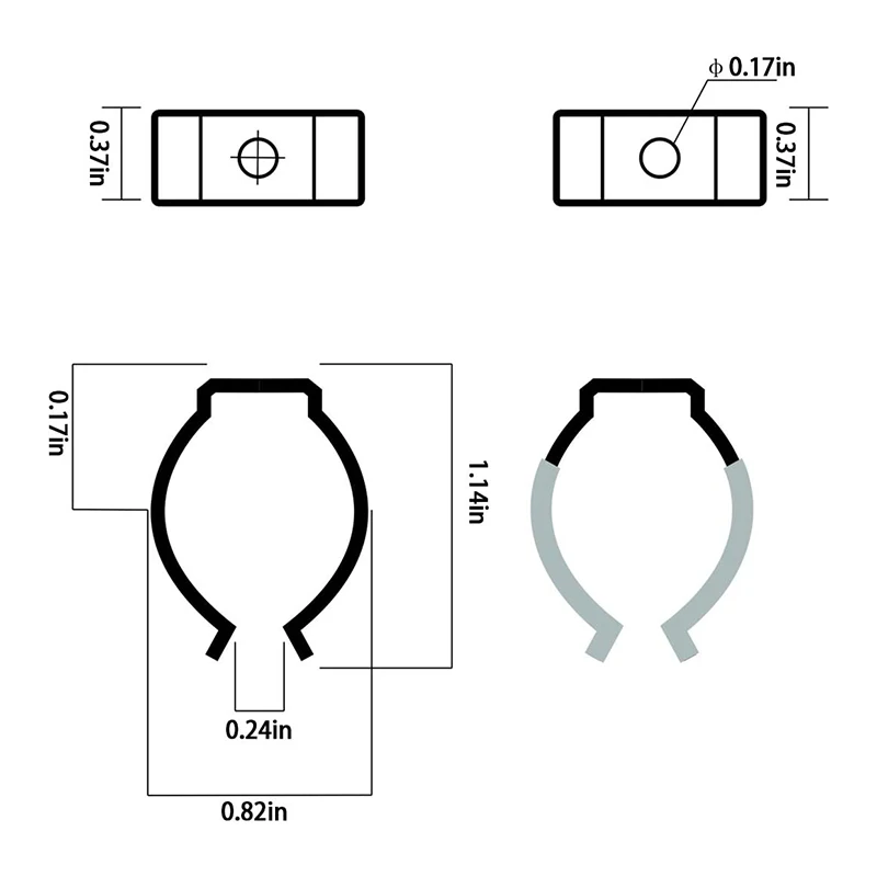 

ABHU 25 шт., держатель с зажимом из нержавеющей стали, флуоресцентная трубка, монтажный кронштейн для лампы для подвешивания T8, светодиодные трубки, патрон для лампы