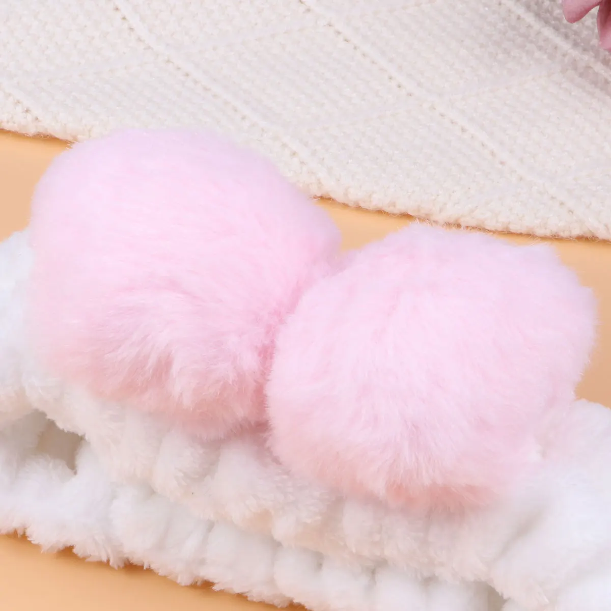

Panda Ear Elastic Headband Soft Comfortable Hairband For Women Girls Party Dance Sports Use Knitting Hair Accessory ( )